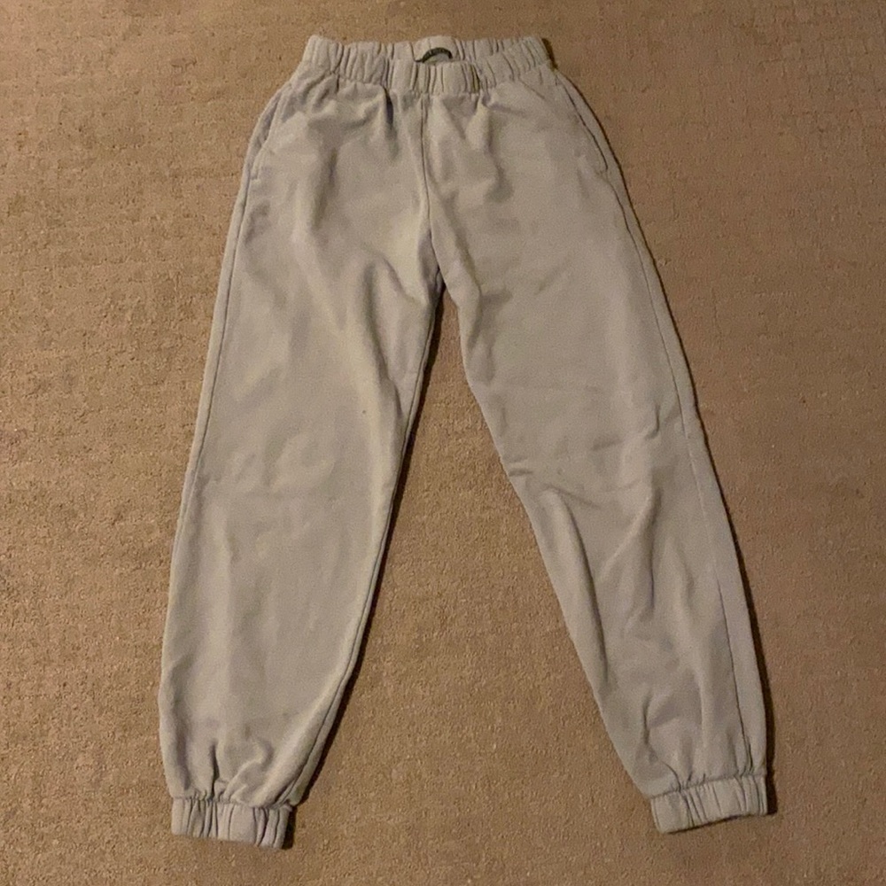 light blue brandy melville rosa sweatpants